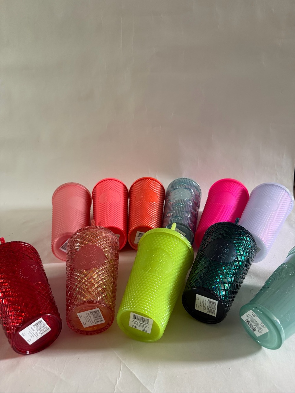 11 NWT Starbucks Textured Studded Tumbler Collection - Bright Multi Colors - Picture 5 of 8